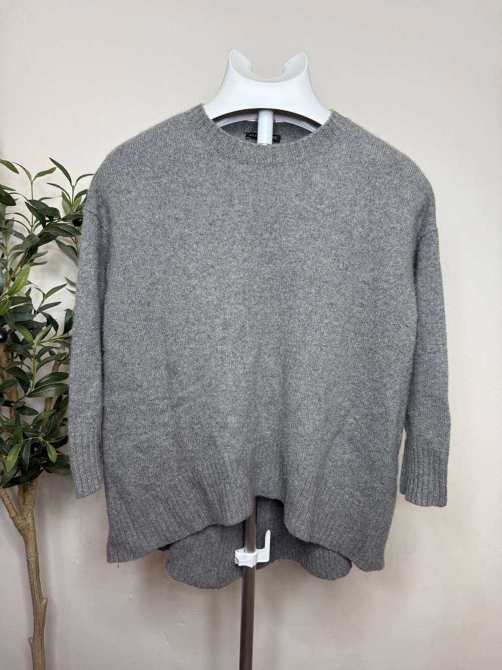 Eileen Fisher Heather Gray Knit Sweater xxs / xs